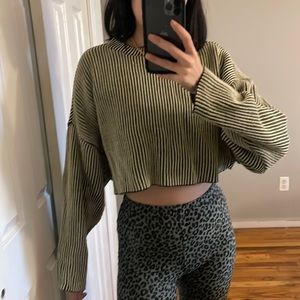 Pretty Little Thing Stripe Crop Sweater